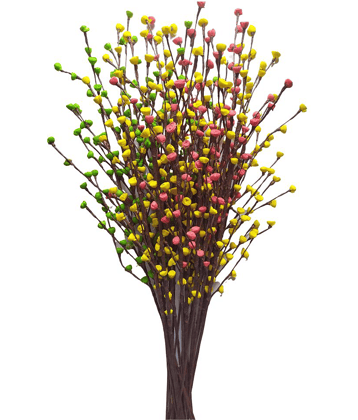 Fab n Style Rose Multicolour Artificial Flowers Bunch - Pack of 1