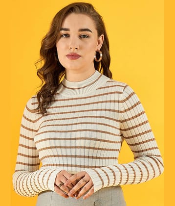 98 Degree North Cotton High Neck Women's Pullovers - White (Pack of 1)