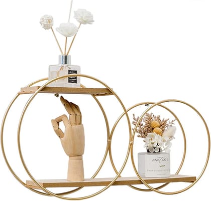 Modern Wall Mount Geometric Shelf for Home Decor and Space Elevation