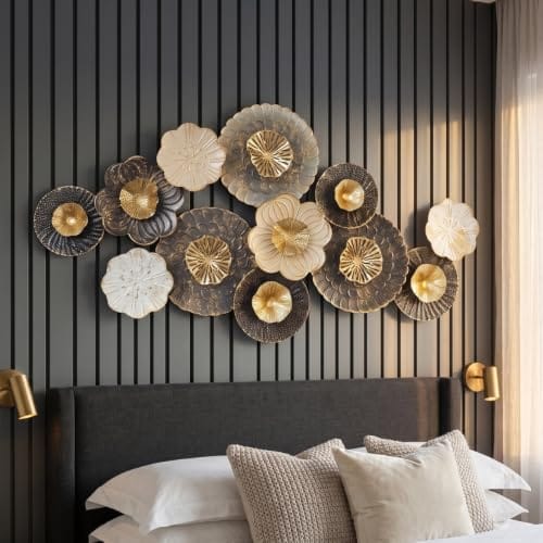 Decor Items for Living Room | Metal Wall Decor Sculpture, Wall Art for Living Room Big Size, Wall Hanging