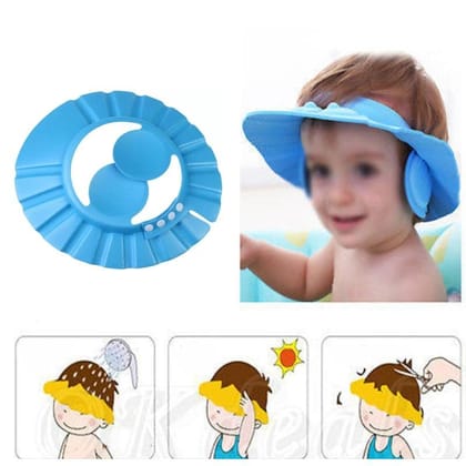 DHRUVINSRI Baby Shower Cap: Adjustable, Comfortable Design to Keep Water Out of Baby’s Eyes and Ears During Bath Time