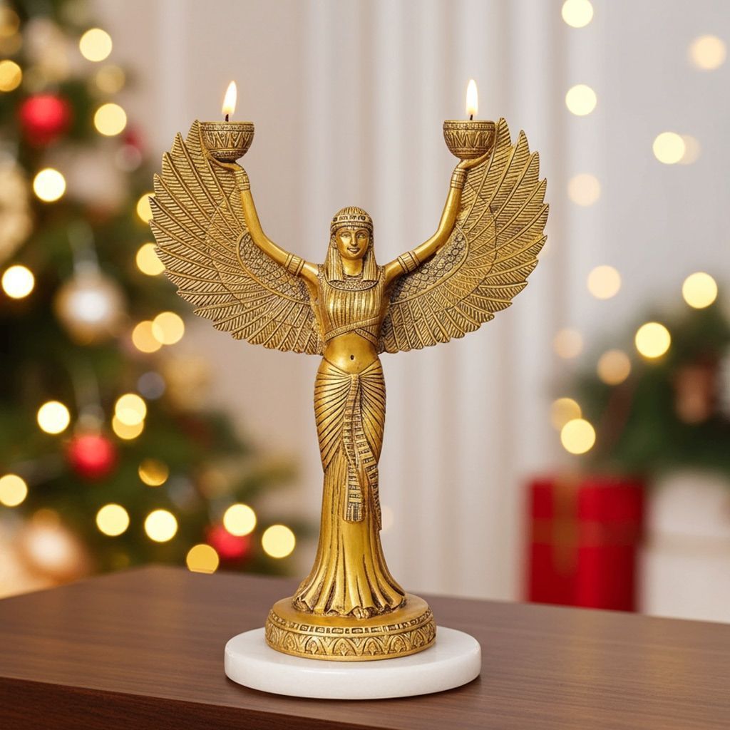Brass Egyptian Mummy Candle Holder (BSMAS1281 A)