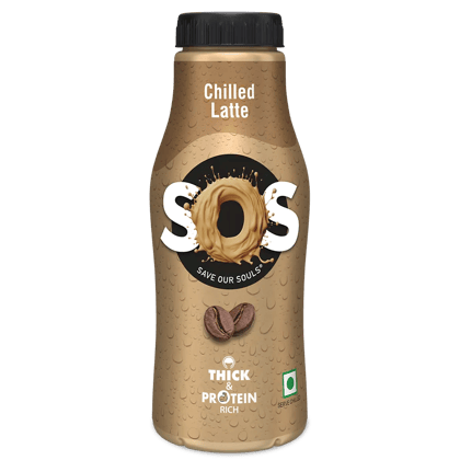 SOS Flavoured Milk || Chilled Latte Coffee || 180 ML SOS Flavoured Milk || Chilled Latte Coffee || 180 ML