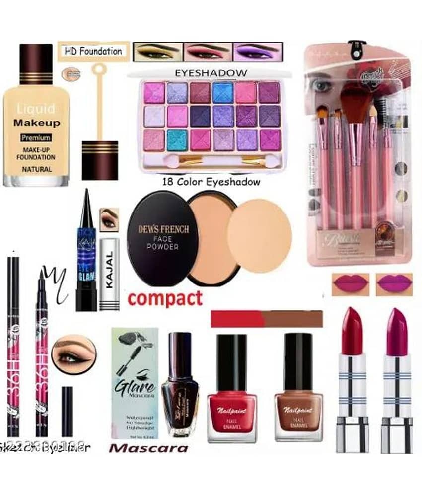 Swenky Professional Touch Makeup Kit Beginner Friendly Combo (Pack of 12)
