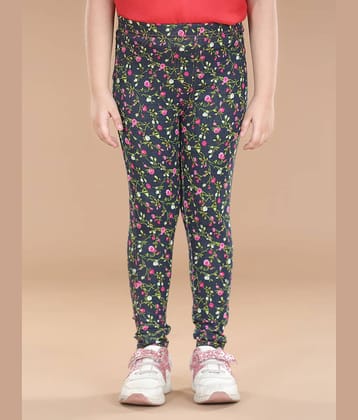 StyleStone Pack of 1 Girls Cotton Blend Leggings ( Black )