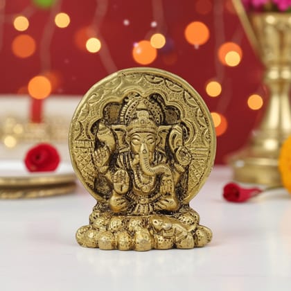 Brass Showpiece Ganesh Ji God Idol Statue (BSMAS1713 G)