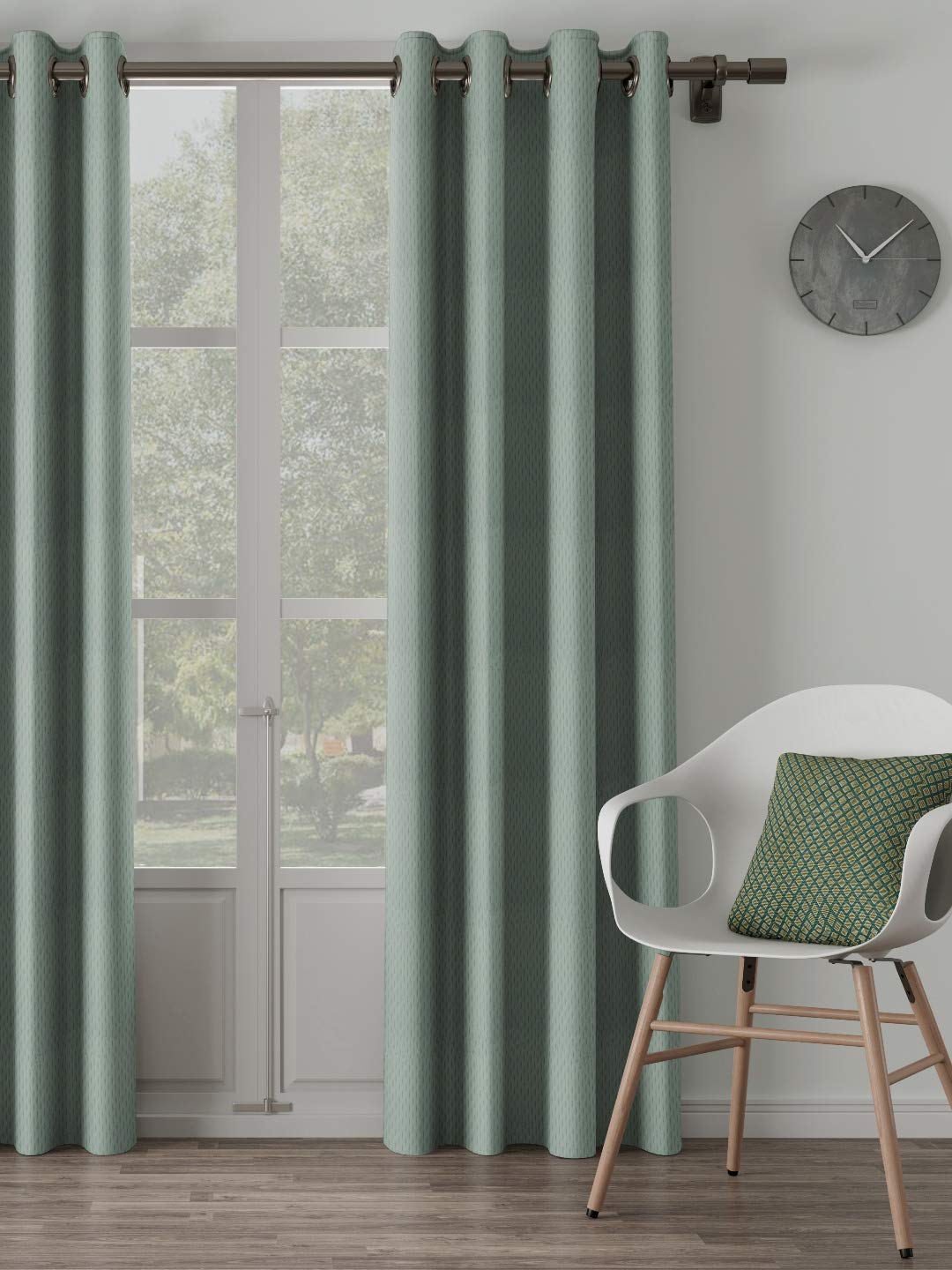 DDECOR - 100% Polyester Large Door 9 Ft|135 CM X 260 CM| - Green
