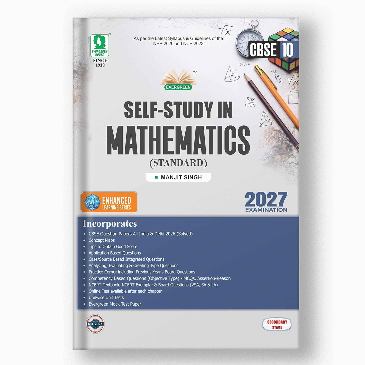 Self-Study In Mathematics Standard Class 10 CBSE (2026 Examination)