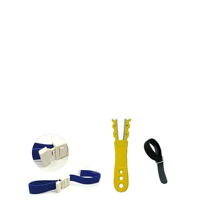 AABHA Combo of Tourniquet Elastic Band and Ampoule Cutter Double Side Ampoule Breaker for Safe Nursing| Glass Ampoule Breaker for Home, Clinics pack of 1 each one