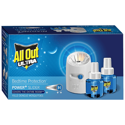 All Out Ultra Liquid Vaporizer/Mosquito Repellent - Kills Dengue, Malaria & Chikungunya Mosquitoes, 45 Ml (Machine + 2 Refills) All Out Ultra Liquid Vaporizer/Mosquito Repellent - Kills Dengue, Malaria & Chikungunya Mosquitoes, 45 Ml (Machine + 2 Refills)