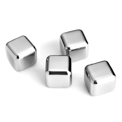 Stainless Steel Chilling Ice Cubes Reusable for Whiskey Wine Beverage, Stainless Steel Whiskey Wine Stones Reuseble Ice Cubes