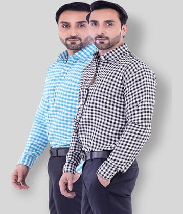 DESHBANDHU DBK - Multicolor Cotton Regular Fit Men's Casual Shirt (Pack of 2 )