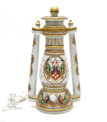 Marble Peacock Painting Light Laltain 8