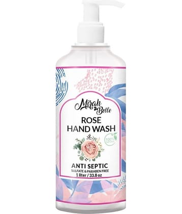 Mirah Belle -Rose Hand Wash, Sulphate & Paraben Free,Natural Hand Wash 1000 mL Pack of 1
