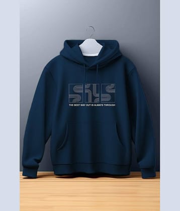 Glito Fleece Hooded Men's Sweatshirt - Navy ( Pack of 1 )