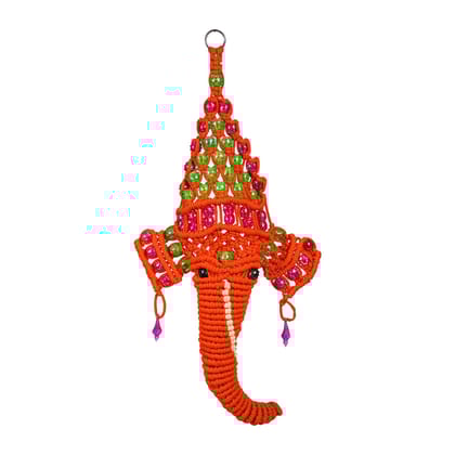 Handmade Wall Hanging Macrame Ganesh Ji