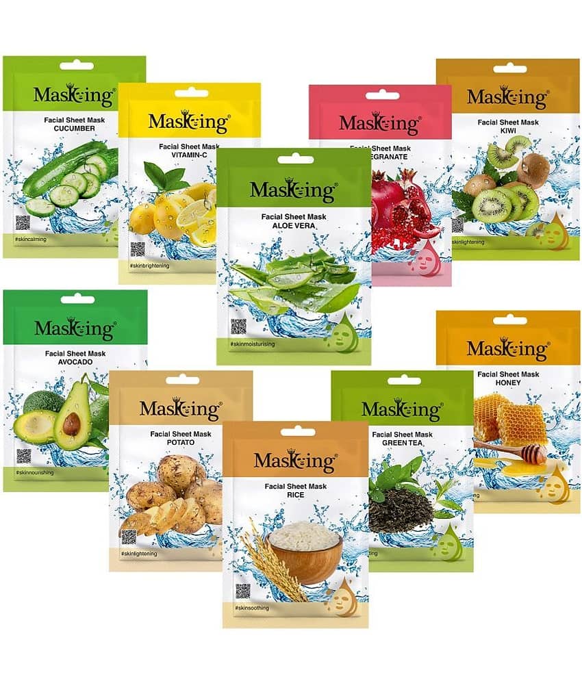 Masking - Radiant Glow Sheet Mask for All Skin Type (Pack of 10)