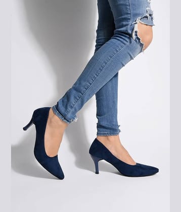 Shoetopia - Blue Women's Pumps Heels