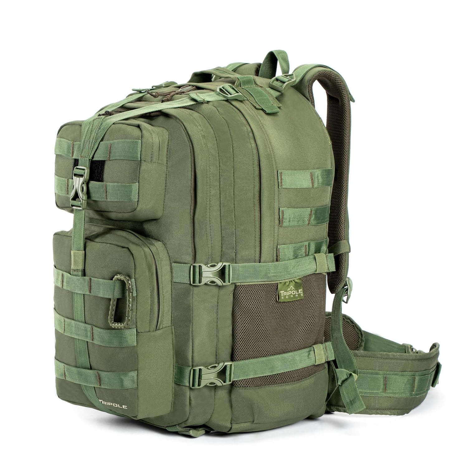 TRIPOLE Alfa 45 Litres Military Tactical Backpack and Rucksack with Detachable Sling Bag | Rain Cover | 3 Year Warranty