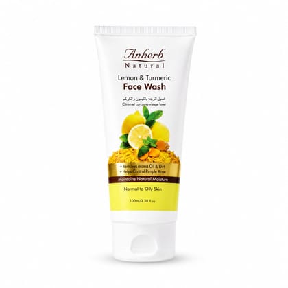 Anherb Natural Face Wash - Lemon & Turmeric - 100ml