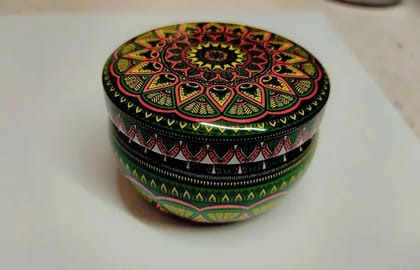 Mandala Design Candle Making Jar with Lid  Decorative Candle Container 120 ml