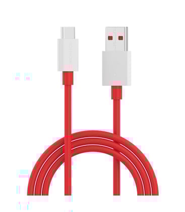 Portronics Konnect Dash Pro 80W USB to Type C Charging Cable with 6Amp Output, 480 mbps Data Sync, 1M Length, Supports Fast Charger, Macbook, Laptops, Smartphones(Red)