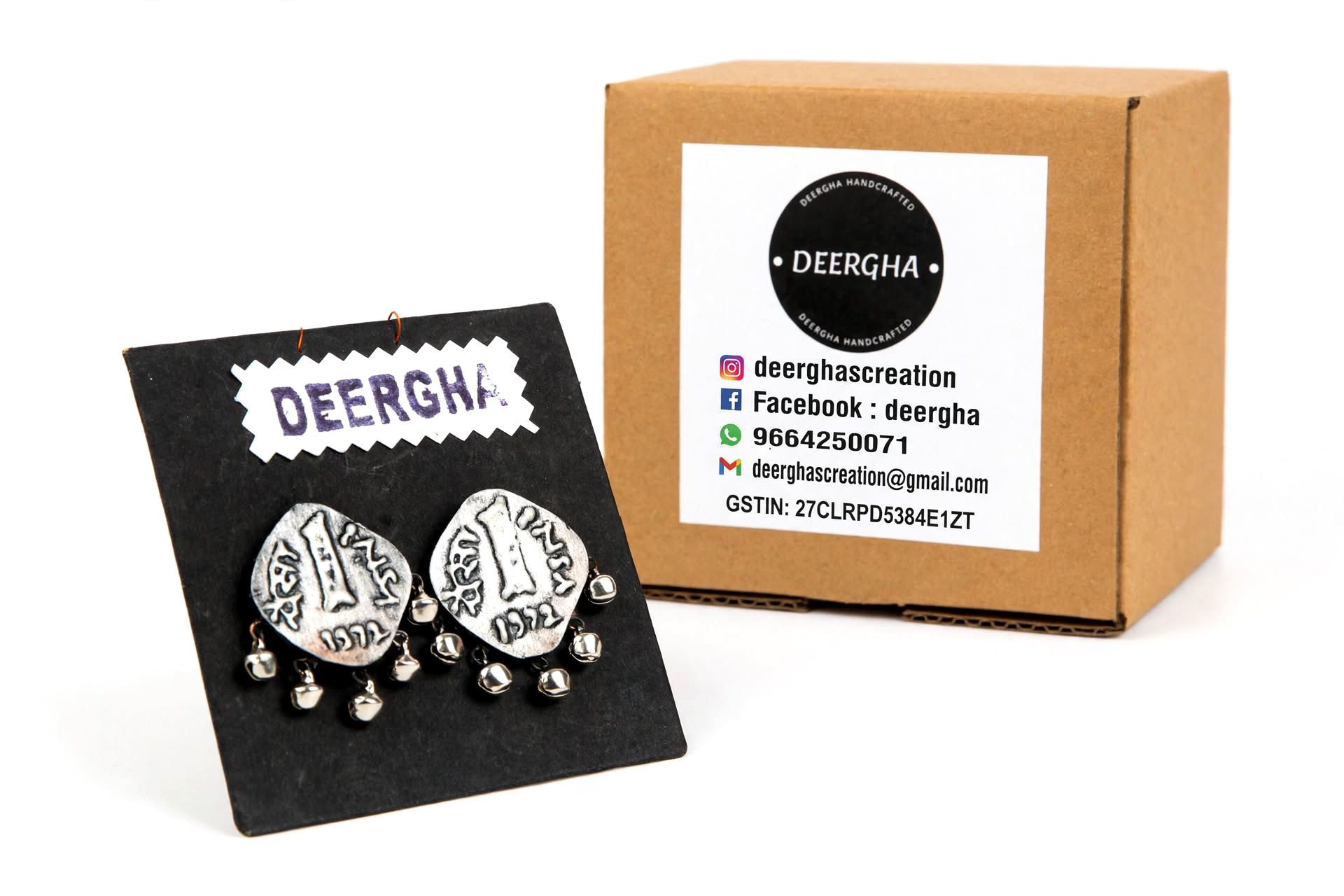 Decorative Money Earrings with Unique Design and Artistic Detailing for Traditional and Festive Styling