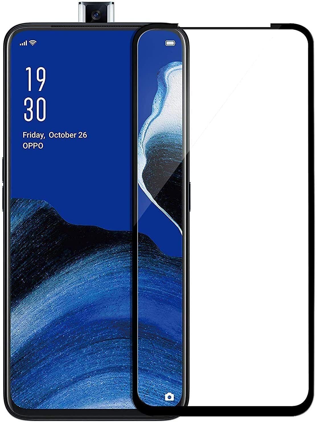 PLUGTECH Advanced Tempered Glass With Anti-Explosion 9H Hardness Edge-To-Edge Coverage Screen Guard for OPPO K3