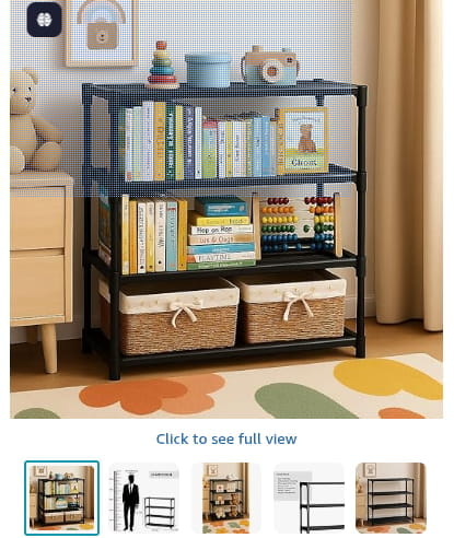 4-Tier Storage Shelves - Modern & Versatile Home Organization