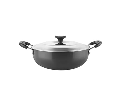 Kalyan 4mm  Induction Base Hard Anodised Aluminium Kadai Gold - XXL