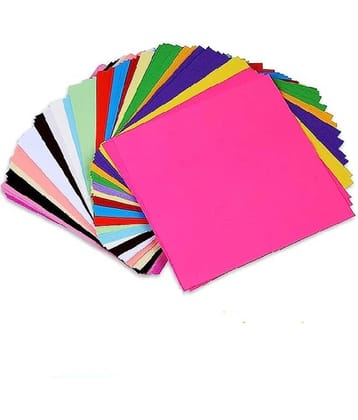 ECLET Neon Origami Paper 15 cm X 15 cm Pack of 100 Sheets (10 sheet x 10 color) Fluorescent Color Both Side Coloured For Origami, Scrapbooking, Project Work.16