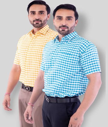 DESHBANDHU DBK - Multicolor Cotton Regular Fit Men's Casual Shirt (Pack of 2 )