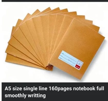 160 Pages A5 Size  NoteBook