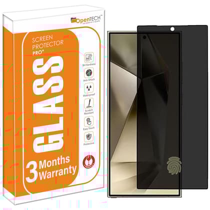 OpenTech® Privacy Tempered Glass Screen Protector Compatible for Samsung Galaxy S25 Ultra with Edge to Edge Coverage and Easy Installation kit OpenTech® Privacy Tempered Glass Screen Protector Compatible for Samsung Galaxy S25 Ultra with Edge to Edge Cov