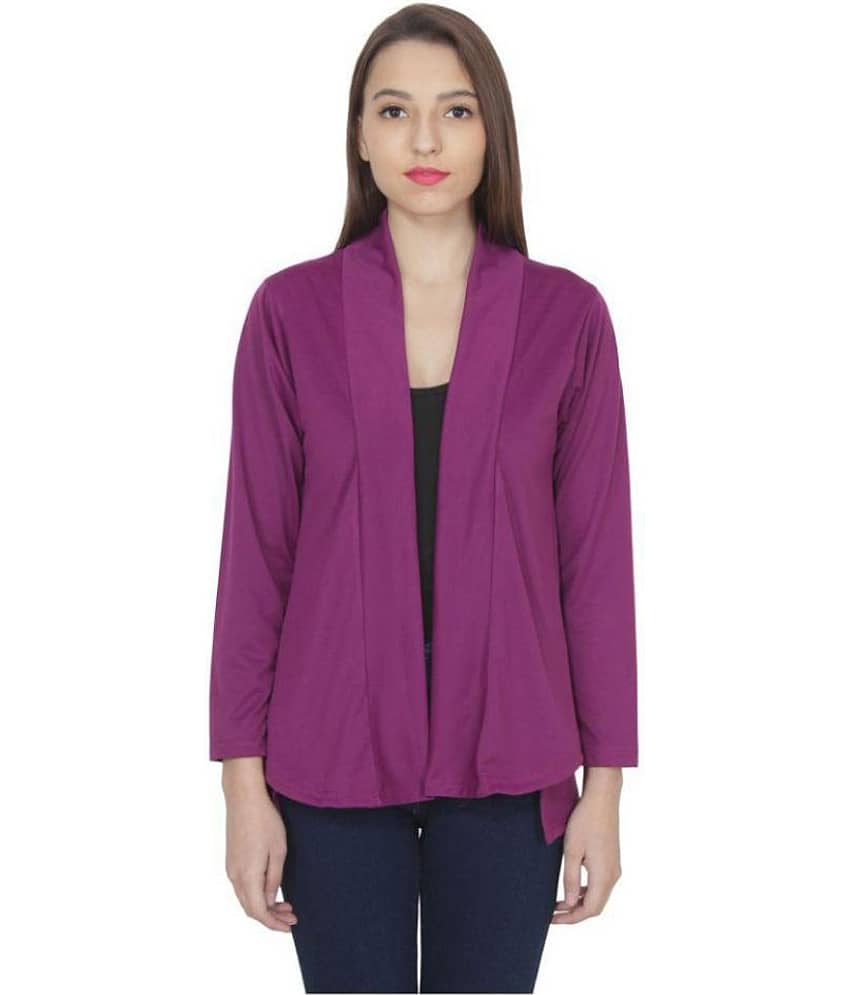 Affair Cotton Shrugs - Purple Single