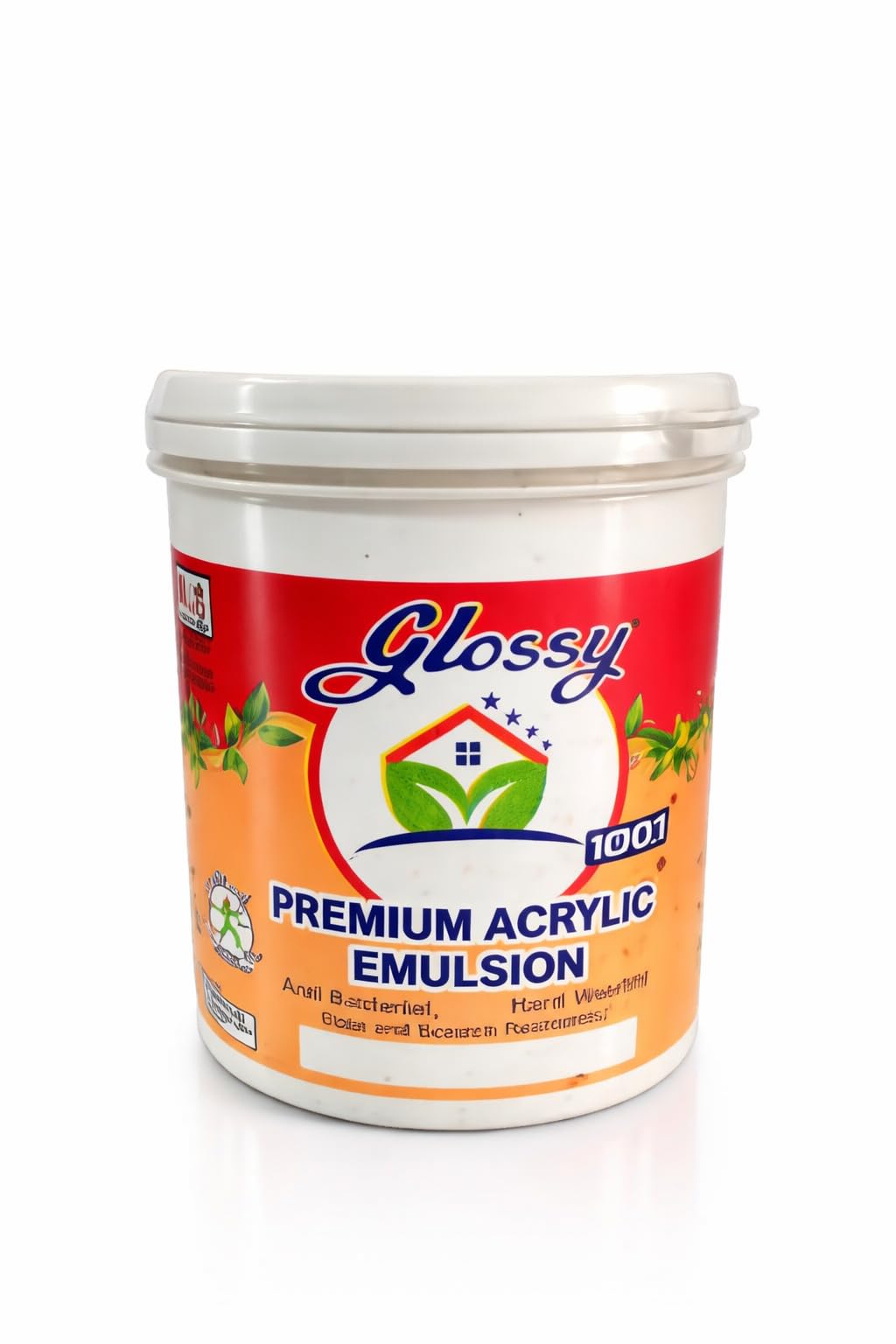 1001 Premium Acrylic Emulsion WT I water-based paint specifically designed for interior and exterior surfaces. I Plastic Paint I Wall Paint 1 ltr