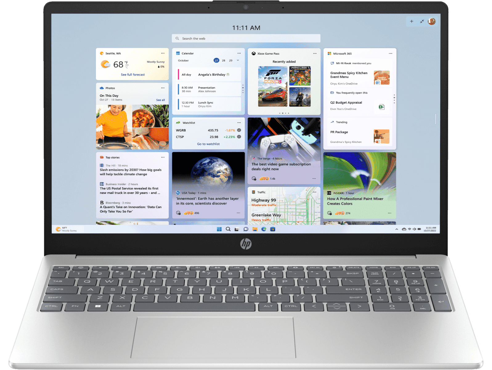 HP Laptop 39.6 cm (15.6) ,13th Generation Intel® Core™ i3 processor, FHD display with Intel® UHD Graphics, 8 GB DDR4-3200 MT/s RAM, 512 GB SSD Hard Drive, Silver, 15-fd0465TU