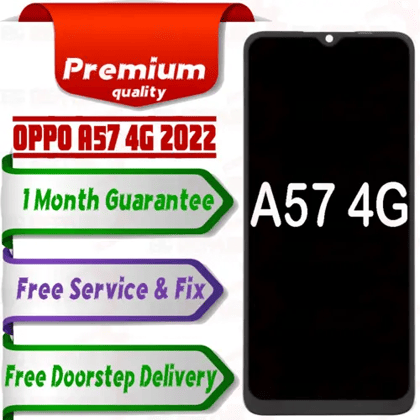Oppo A57 4G Combo LCD with Touch Screen for A57 4G 2022  white  (display glass combo folder)
