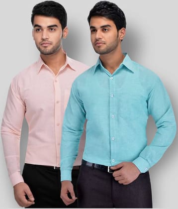 DESHBANDHU DBK - Multicolor Cotton Regular Fit Men's Formal Shirt (Pack of 2)