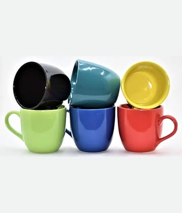 Love Unlimited Solid Bone China Tea Cup 150 ml ( Pack of 6 )