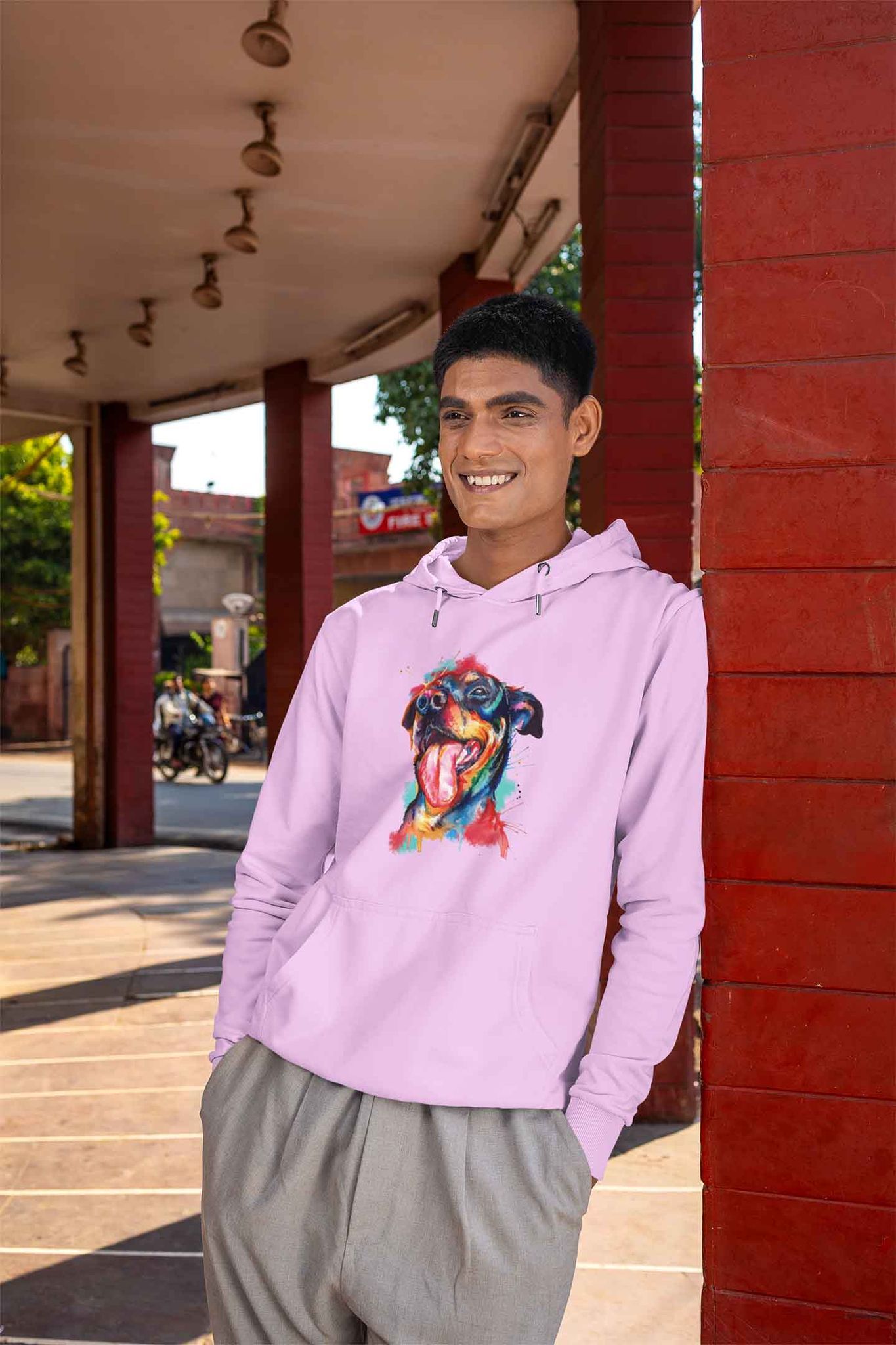 Hoodie (Men) - Pawfectly Bright Hound (7 Colours)