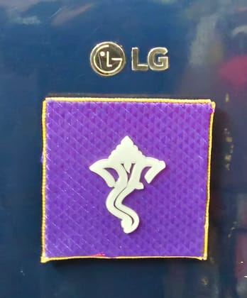 Hand made ganpati symbol fridge magnets with stand