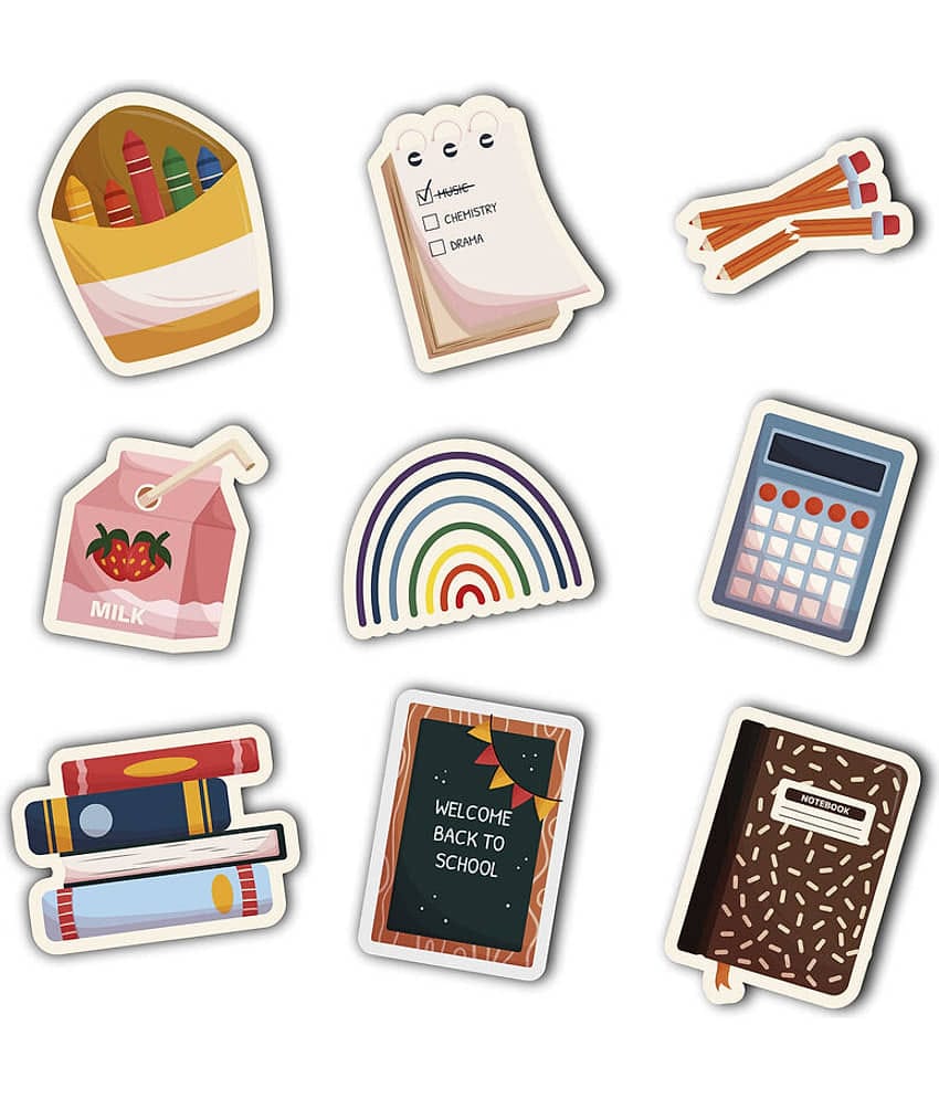 Saf Wood Fridge Magnet - Pack of 9
