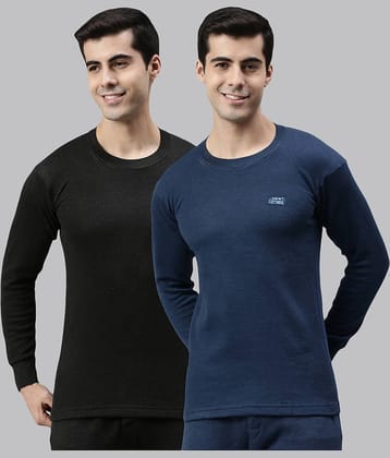 Lux Cottswool Pack of 2 Cotton Blend Thermal Tops For Men's ( Multicolor )