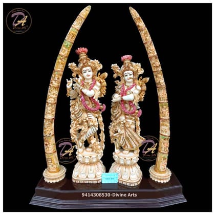 Marble Dust Radha Krishna Statue Marble Dust Radha Krishna Statue