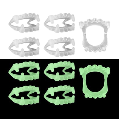 Glow In The Dark Vampire Teeth for Party Favour - 10PC