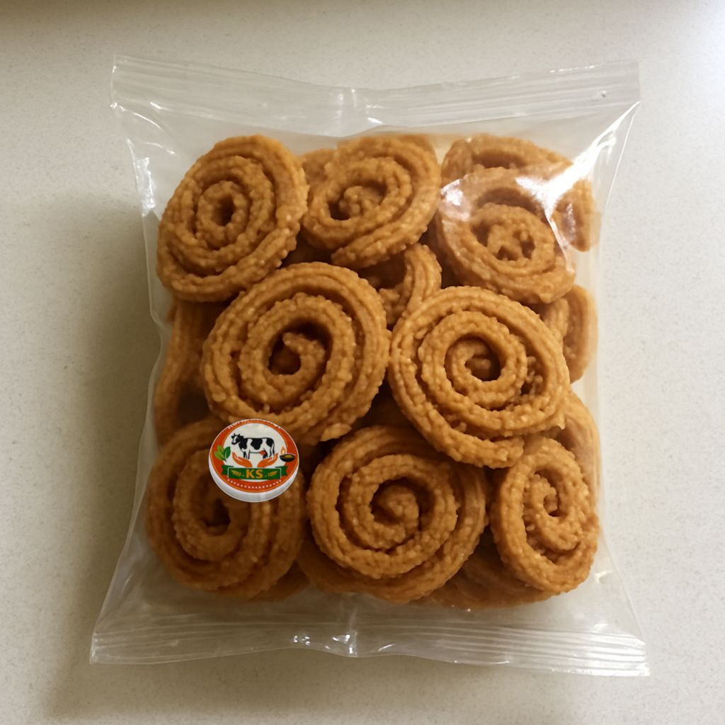 Kunjan Shop's traditional indian chakli snacks