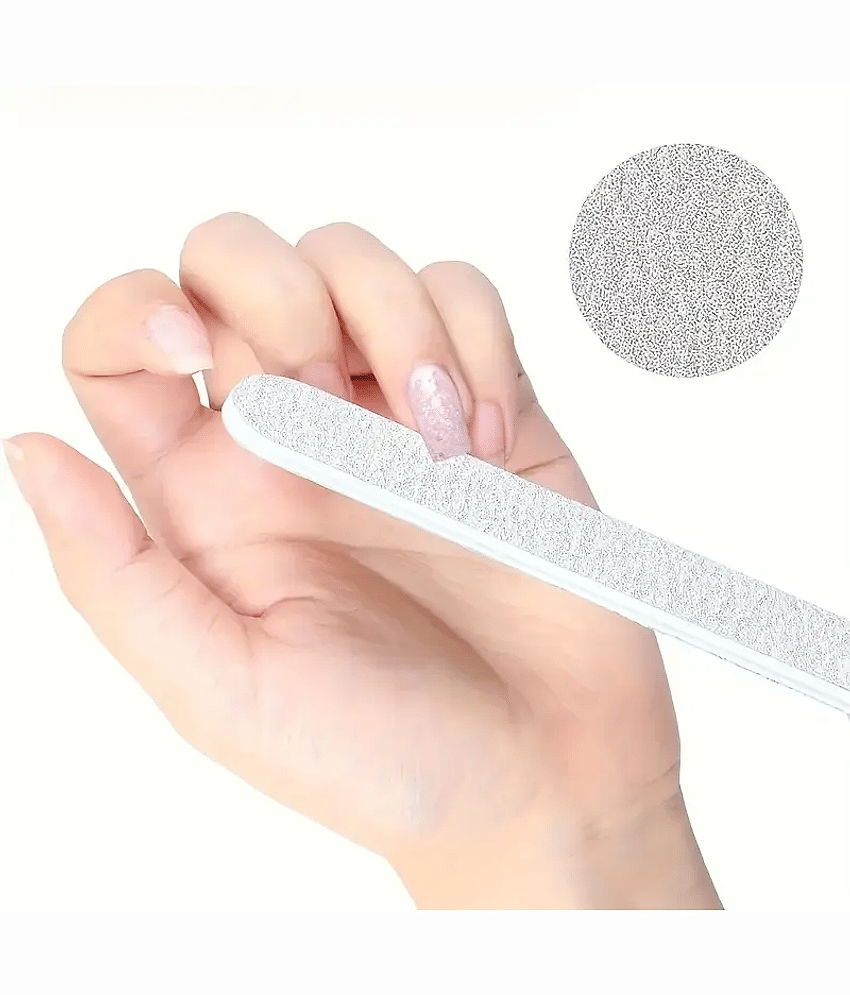 2pc Nail File, Double-sided Polished Nail File with Sandpaper, Beauty Repair Tool, Used for Foot, Hand, And Nail Care