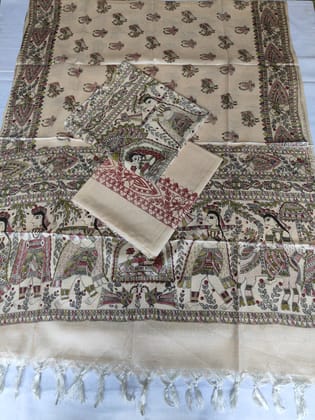 Khadi  silk full suit
