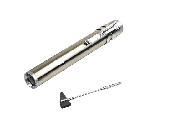 Combo Medical Knee Hammer and Doctors pen light torch